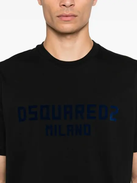 Topuri DSQUARED2 DSQUARED2 T-Shirts Black Barbati (BM 19368921) 4