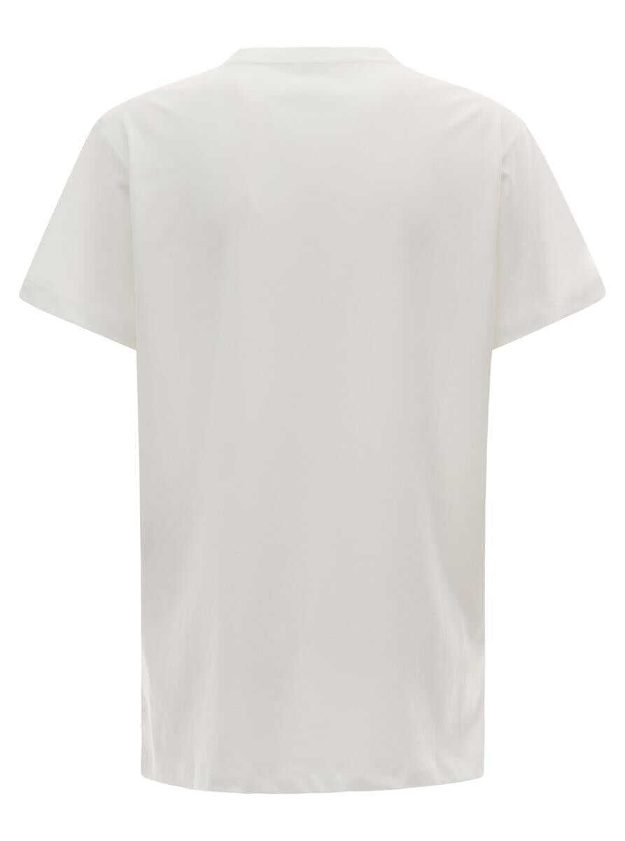 Tricouri Isabel Marant Aby White Crewneck T-Shirt With Small Logo Print Woman Isabel Marant toile WHITE Femei (BM 19369101) 2