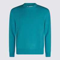 Pulovere Seven Gauge Seven Gauge Light Blue Wool Knitwear