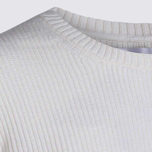 Pulovere Seven Gauge Seven Gauge White Wool Knitwear Beige Barbati (BM 19369314) 4