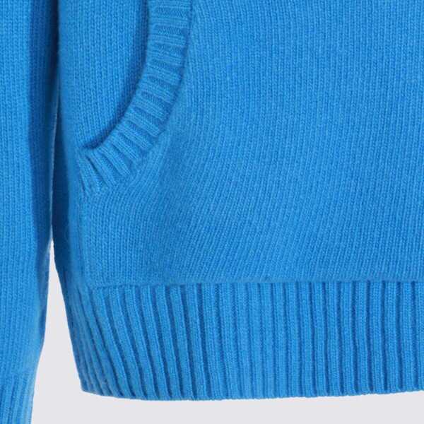 Pulovere Seven Gauge Seven Gauge Light Blue Wool Knitwear PUFFO Barbati (BM 19369320) 3