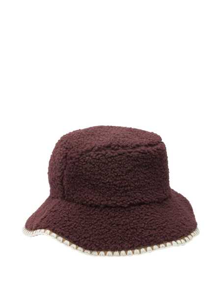 Sepci UGG Emerald bucket hat in UGGfluff Bordeaux Femei (BM 19369689) 1