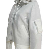 Hanorace Dama - Hanorace Sacai Cotton zippered sweatshirt Grey Femei (BM 19369746) - B-mall.ro
