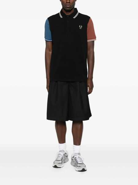 Tricouri Polo Comme des Garons Comme Des Garons X Fred Perry button-down polo shirt Black Barbati (BM 19369845) 2