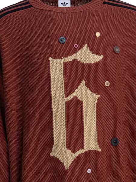 Pulovere casual adidas Originals Song For The Mute ADI006 crewneck Bordeaux Barbati (BM 19369917) 4