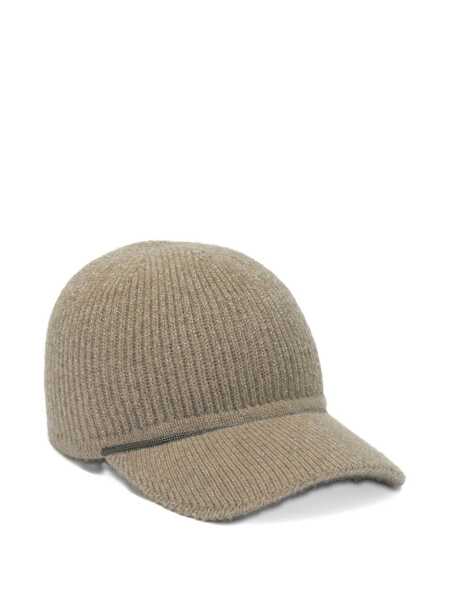 Sepci Brunello Cucinelli Cashmere trucker hat Beige Femei (BM 19369977) 3