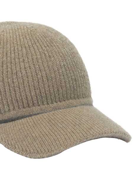 Sepci Brunello Cucinelli Cashmere trucker hat Beige Femei (BM 19369977) 4
