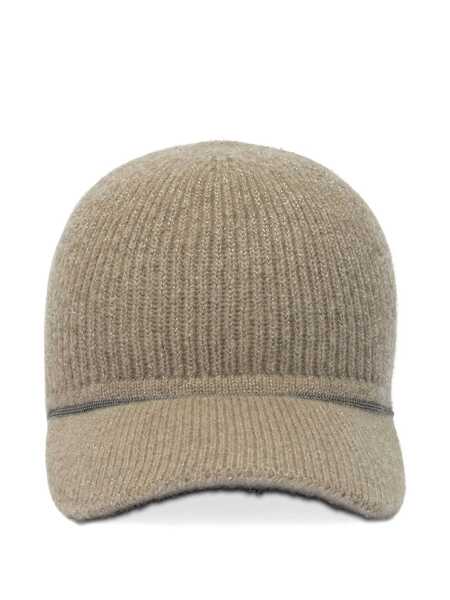 Sepci Brunello Cucinelli Cashmere trucker hat Beige Femei (BM 19369977) 1