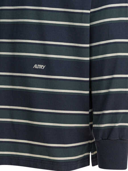 Tricouri Polo AUTRY Rugby cotton polo shirt Blue Barbati (BM 19369989) 4