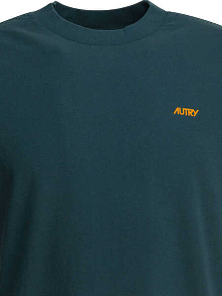 Tricouri AUTRY Cotton t-shirt with logo Green Barbati (BM 19369998) 3