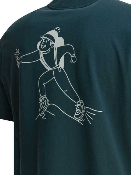 Tricouri AUTRY Cotton t-shirt with logo Green Barbati (BM 19369998) 4