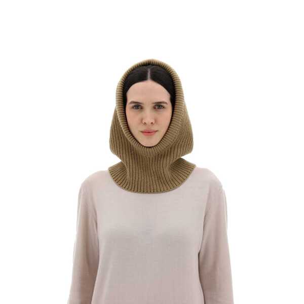 Palarii Herno HERNO Wool BALACLAVA Hat Brown Femei (BM 19370055) 3