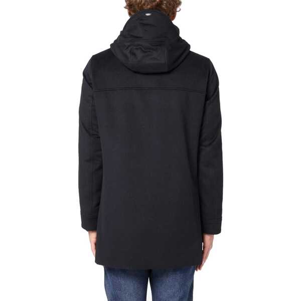 Paltoane Herno HERNO Wool Cashmere Hooded Coat Black Barbati (BM 19370067) 3