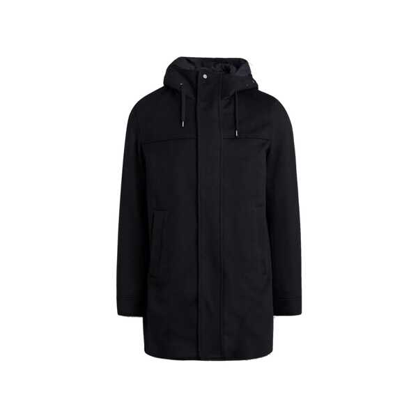Paltoane Herno HERNO Wool Cashmere Hooded Coat Black Barbati (BM 19370067) 1