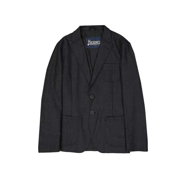 Sacouri Herno HERNO Wool Blazer Jacket Gray Barbati (BM 19370079) 1