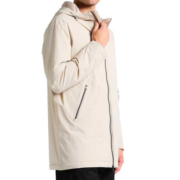 Geci Parka Herno HERNO Hooded Parka Jacket Beige Barbati (BM 19370082) 2