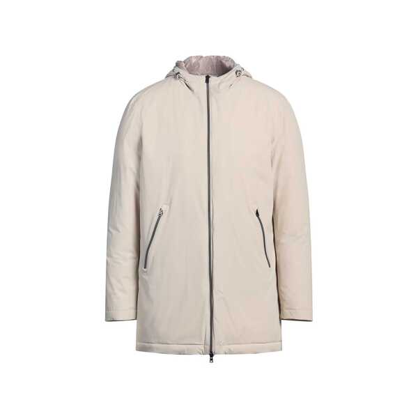 Geci Parka Herno HERNO Hooded Parka Jacket Beige Barbati (BM 19370082) 1