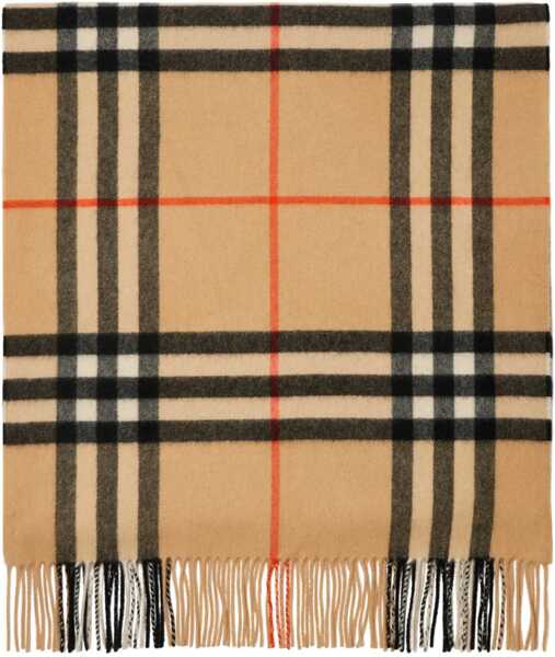 Esarfe Burberry Wide Check Cashmere Scarf SAND Femei (BM 19370105) 3