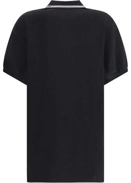 Tricouri Polo Alexander Wang Cotton Polo Mini Dress BLACK Femei (BM 19370111) 2