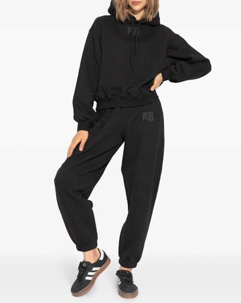 Pantaloni de trening Alexander Wang Puff-Print Logo Sweatpants BLACK Femei (BM 19370126) 2