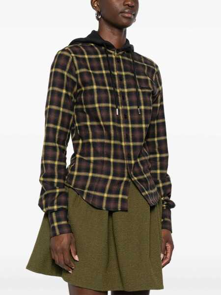 Camasi casual COPERNI Hooded Shirt BROWN Femei (BM 19370144) 3