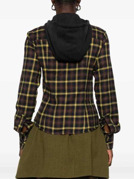 Camasi casual COPERNI Hooded Shirt BROWN Femei (BM 19370144) 4