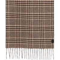 Esarfe pentru Barbati - Esarfe Saint Laurent Prince Of Wales Pattern Silk Scarf BLACK Barbati (BM 19370225) - B-mall.ro