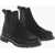 Woolrich Suede Chelsea Booties With Carrion Sole Black