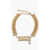 DSQUARED2 Brass Logoed Choker With Rhinestones Gold