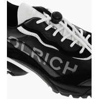 Incaltaminte Woolrich Dama - Sneakers Woolrich Textured Leather Tech Runner Sneakers With Printed Logo Black Femei (BM 19370321) - B-mall.ro