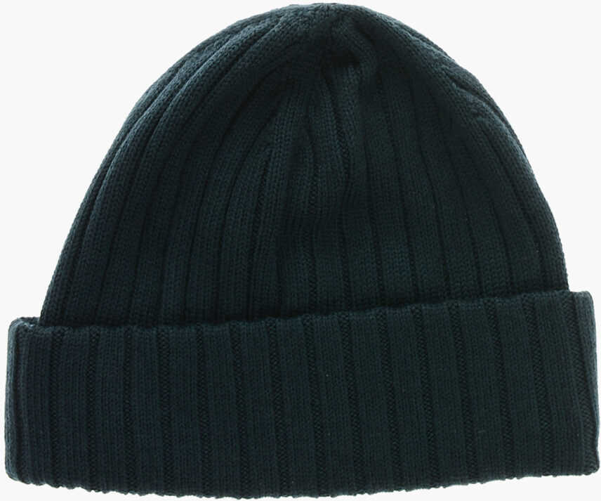 Caciuli Woolrich Ribbed Virgin Wool Beanie Green Barbati (BM 19370324) 3