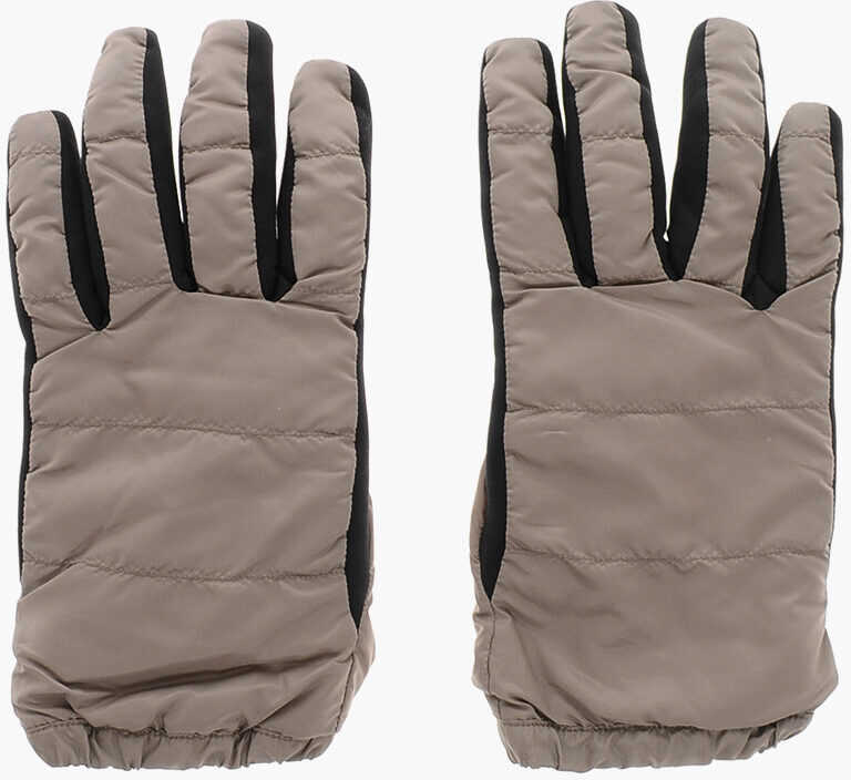 Manusi Woolrich Padded Nylon Touch Screen Gloves Brown Barbati (BM 19370330) 1