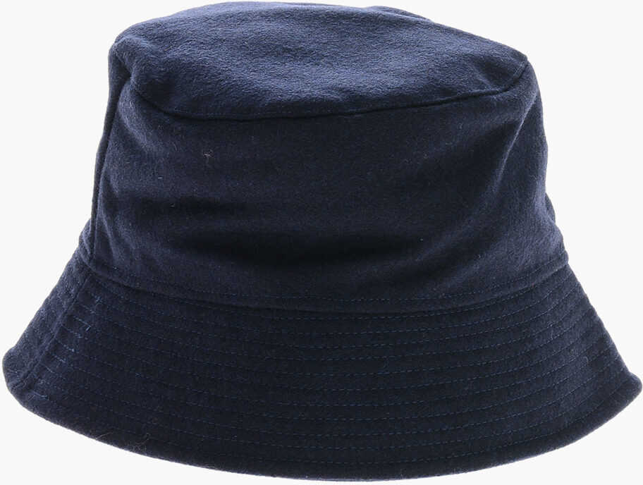 Caciuli Woolrich Wool Blend Bucket Hat With Embroidered Logo Blue Femei (BM 19370336) 1