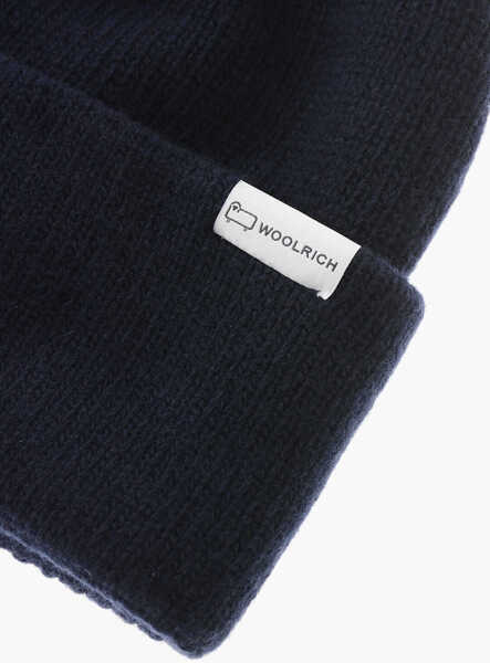 Caciuli Woolrich Wool Blend Luxe Beanie Blue Barbati (BM 19370342) 2