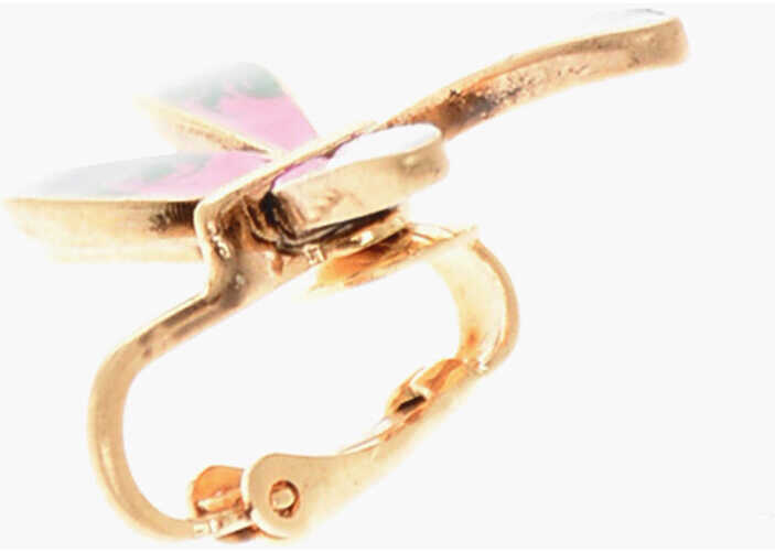 Cercei DSQUARED2 Metal Clip-On Single Earring With Butterfly Shaped Detail Multicolor Barbati (BM 19370360) 2