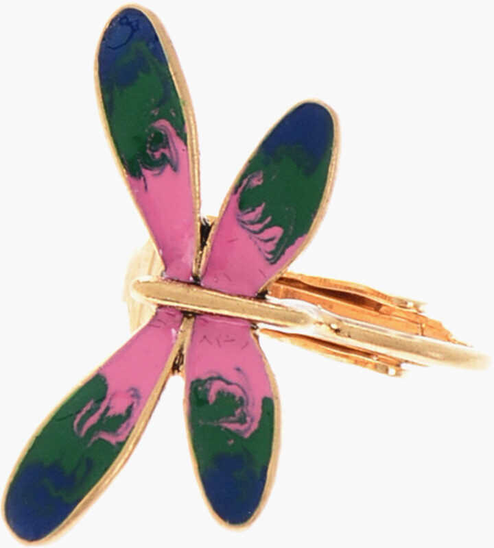 Cercei DSQUARED2 Metal Clip-On Single Earring With Butterfly Shaped Detail Multicolor Barbati (BM 19370360) 1