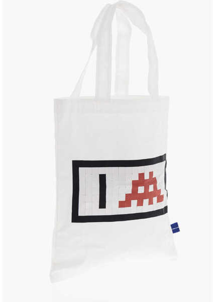 Genti de mana Comme des Garons Shirt Cotton Tote Bag White Barbati (BM 19370516) 2