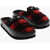 Woolrich Wool Blend Arctic Mules With Iconic Pattern Red