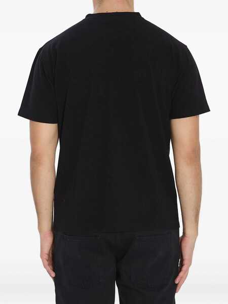 Tricouri Stone Island Crew-neck T-shirt with monochrome compass logo BLACK Barbati (BM 19370570) 4
