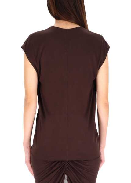 Tricouri RICK OWENS LILIES T-Shirt Dylan BROWN Femei (BM 19370591) 3