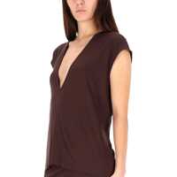 Imbracaminte RICK OWENS LILIES Dama - Tricouri RICK OWENS LILIES T-Shirt Dylan BROWN Femei (BM 19370591) - B-mall.ro