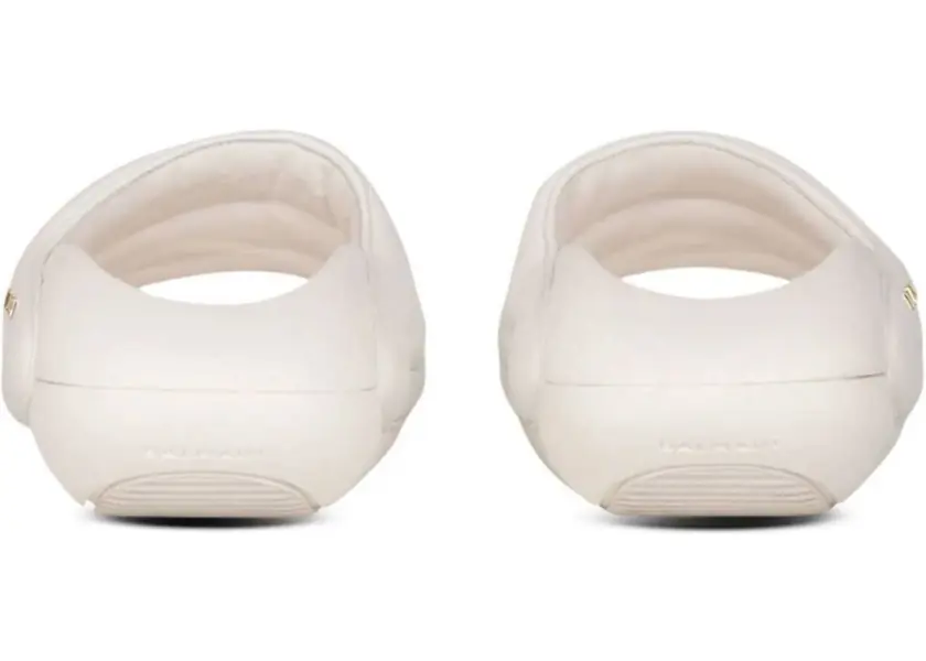 Sandale Balmain Quilted Leather B-It-Puffy Sandals With Sole 5Cm White Barbati (BM 19370684) 3