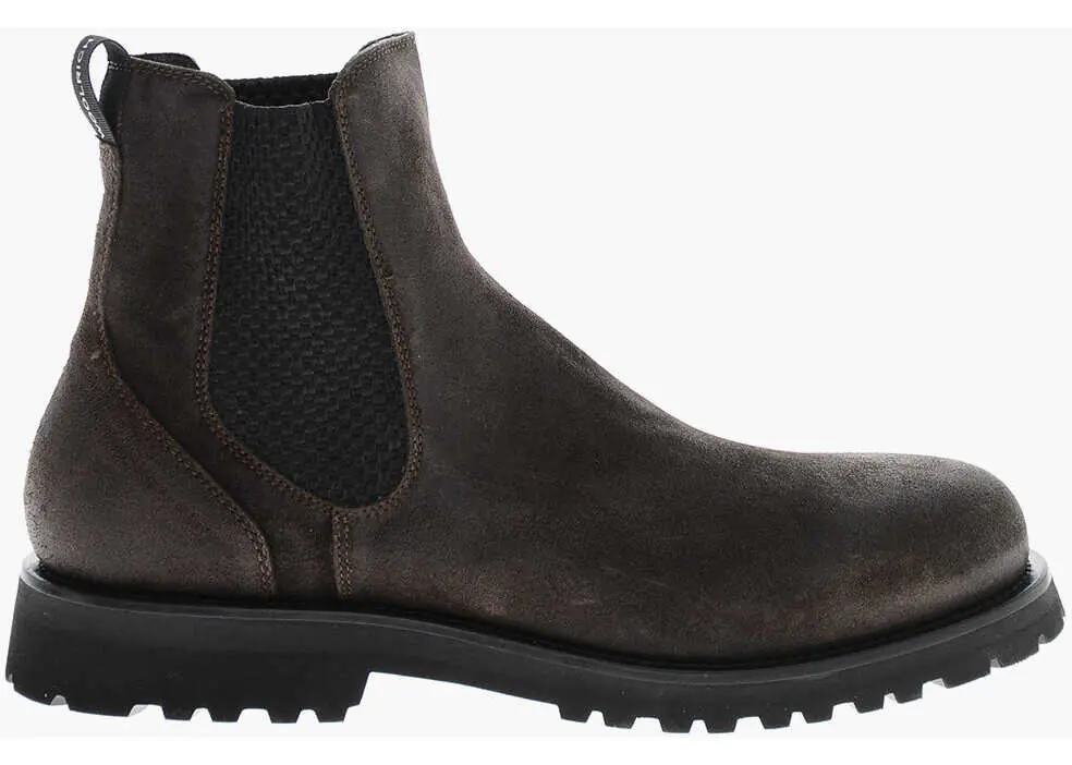 Ghete Woolrich Suede Chelsea Booties With Carrion Sole Brown Barbati (BM 19370705) 3