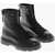 Woolrich Textured Leather Military Lace-Up Booties With Vibram Sole Black