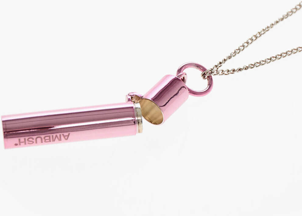 Coliere AMBUSH Silver Chain Necklace With Pill Case Pendant Pink Femei (BM 19370741) 4