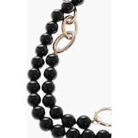 Coliere pentru Barbati - Coliere Jil Sander Silver Solidity Chain Necklace With Beads Black Barbati (BM 19370879) - B-mall.ro