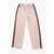 Gucci Brushed Cotton Joggers With Elastic Waistband And Contrastin Pink
