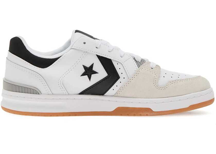Sneakers Converse Leather Cl98 Ox Low Top Sneakers With Contrasting Details Black & White Barbati (BM 19370894) 1