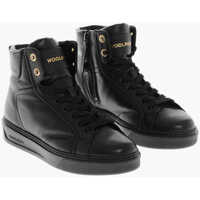 Sneakers Leather Classic Court Lace-Up Sneakers With Zip Femei