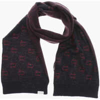 Esarfe Jacquard Alpaca Blend Scarf With Sheep Motif Barbati